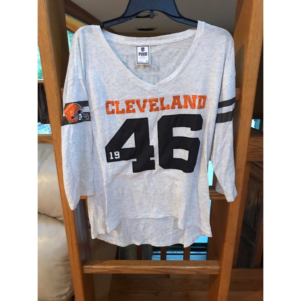 Victoria's Secret Browns NFL three quarter t-shirt