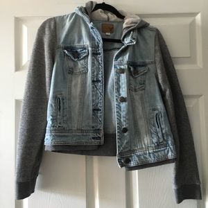 Denim/sweater jacket