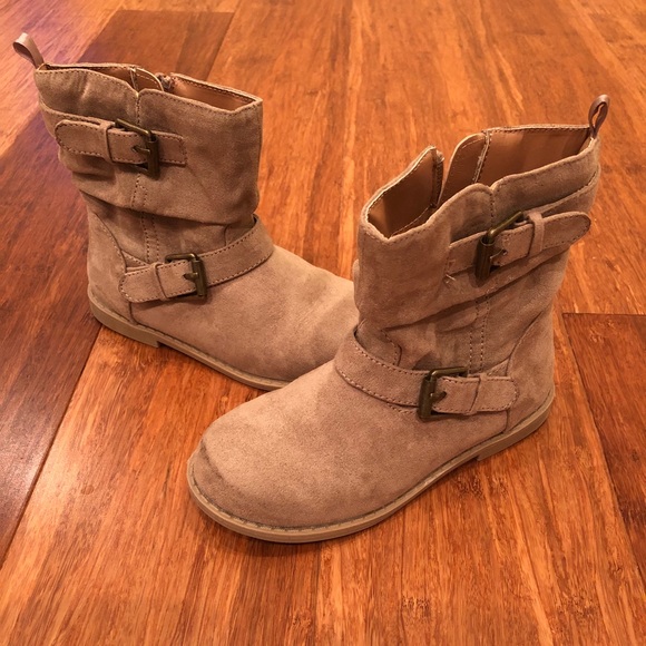 girls faux suede boots