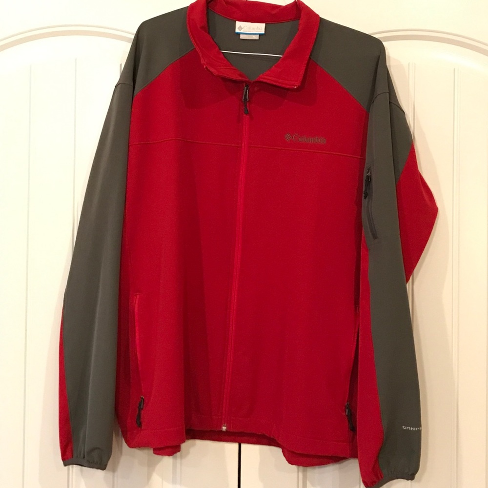 Men’s XL Columbia Jacket in Red and Gray