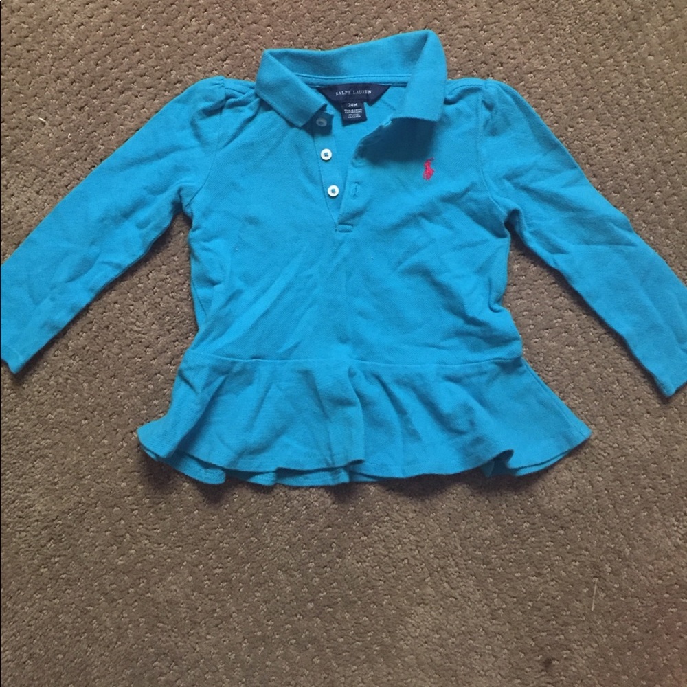 Girls Ralph Lauren Blue top