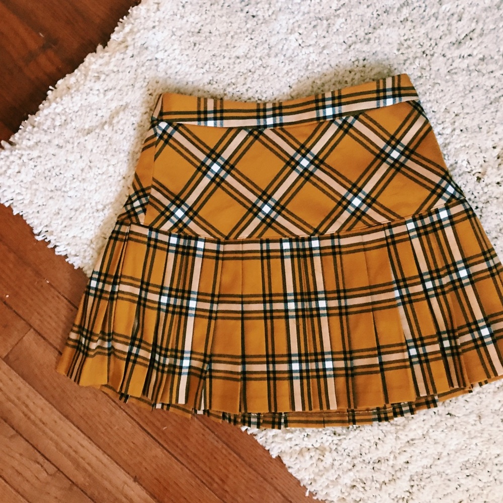 Clueless yellow plaid skirt halloween