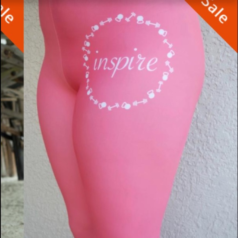 Pink inspire leggings