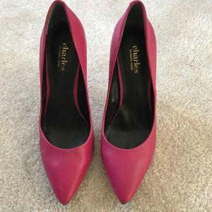 Pointed high heels