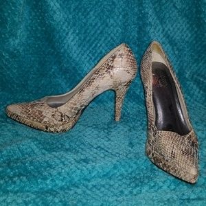 Snake skin heels