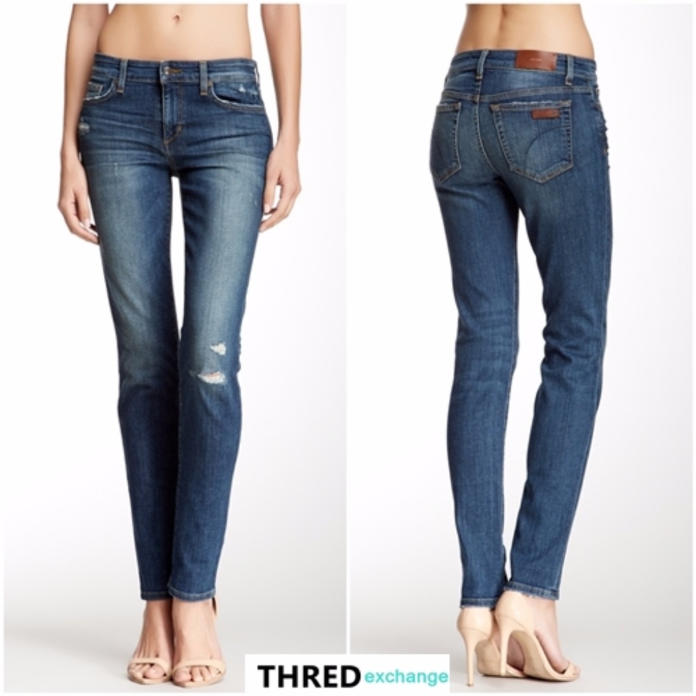 JOE'S Jeans ERINA Cigarette Distressed Straight Sz