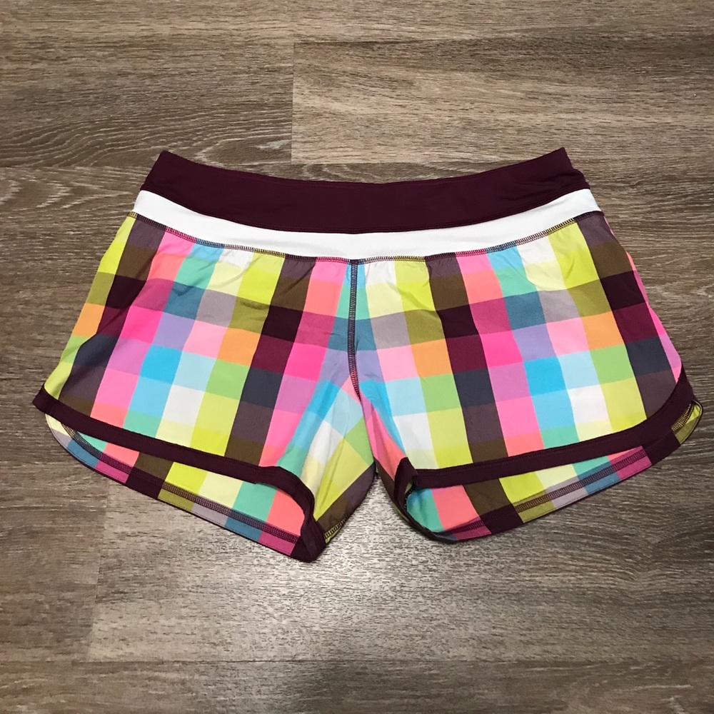Lululemon Multi-Colored Run Times Shorts