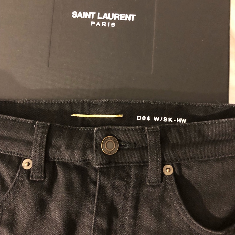 Black Saint Laurent denim