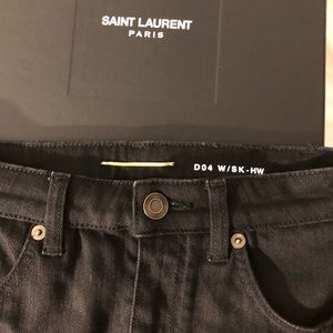 Black Saint Laurent denim