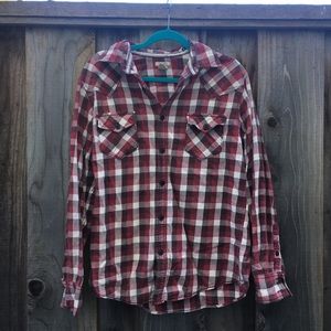 👻Red Checkered Flannel