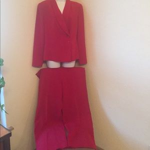 Beautiful red power suit.