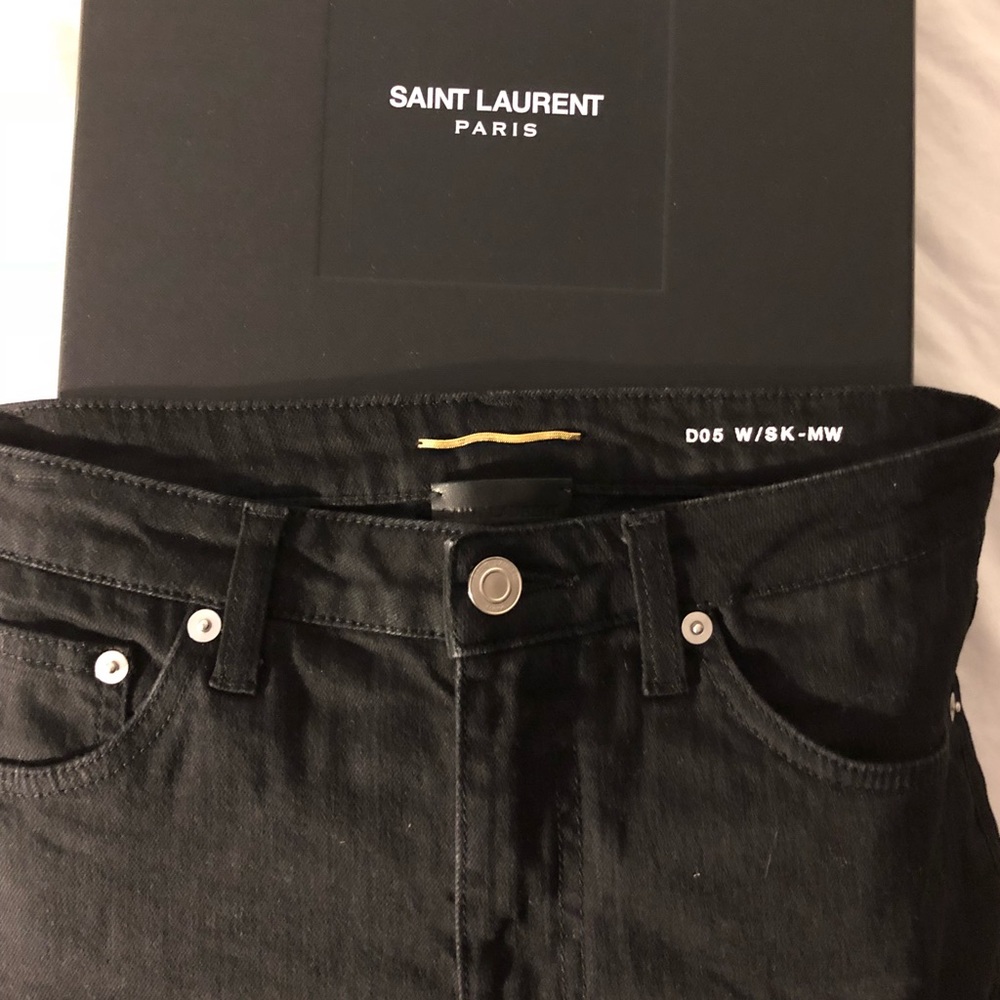 Black Saint Laurent denim