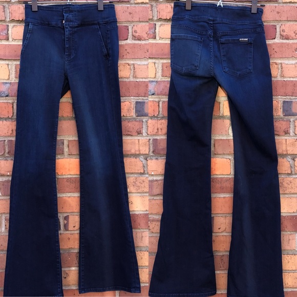 indigo flare jeans