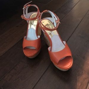 Michael Kors Orange Wedges