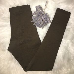 H&M Olive Textured Leggings