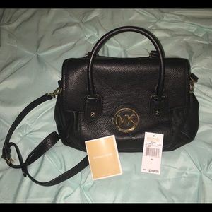 Michael Kors “Margo” Large Black Satchel
