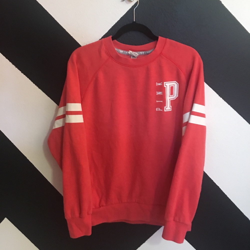 Coral colored oversized pullover