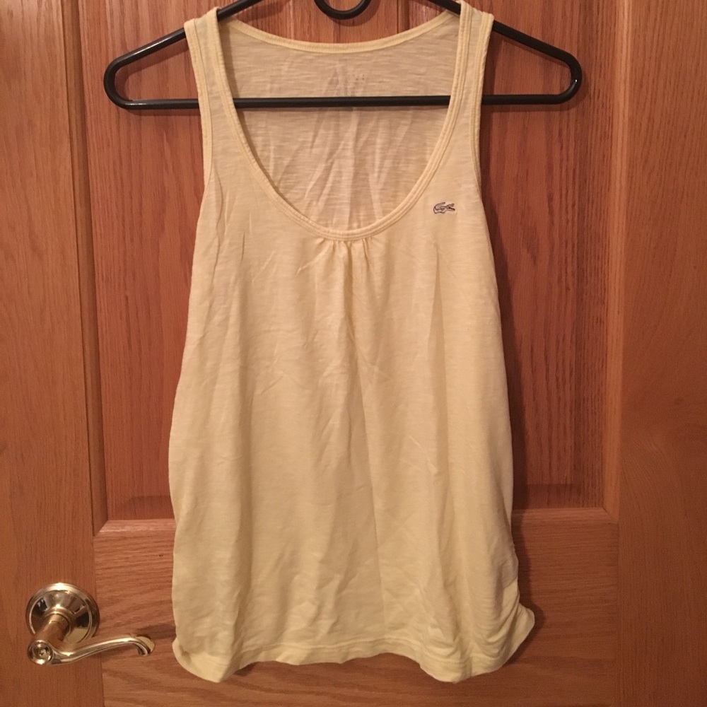 Lacoste Women's yellow tank