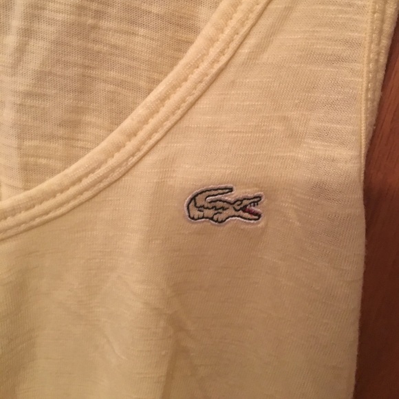 Lacoste Women's yellow tank - Picture 2 of 2