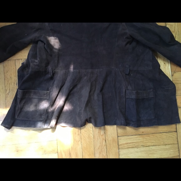 Vintage chocolate brown suede!!!! blazer - Picture 3 of 3
