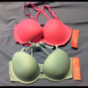 Lot of 2 Tee Shirt Bras Sz 36C