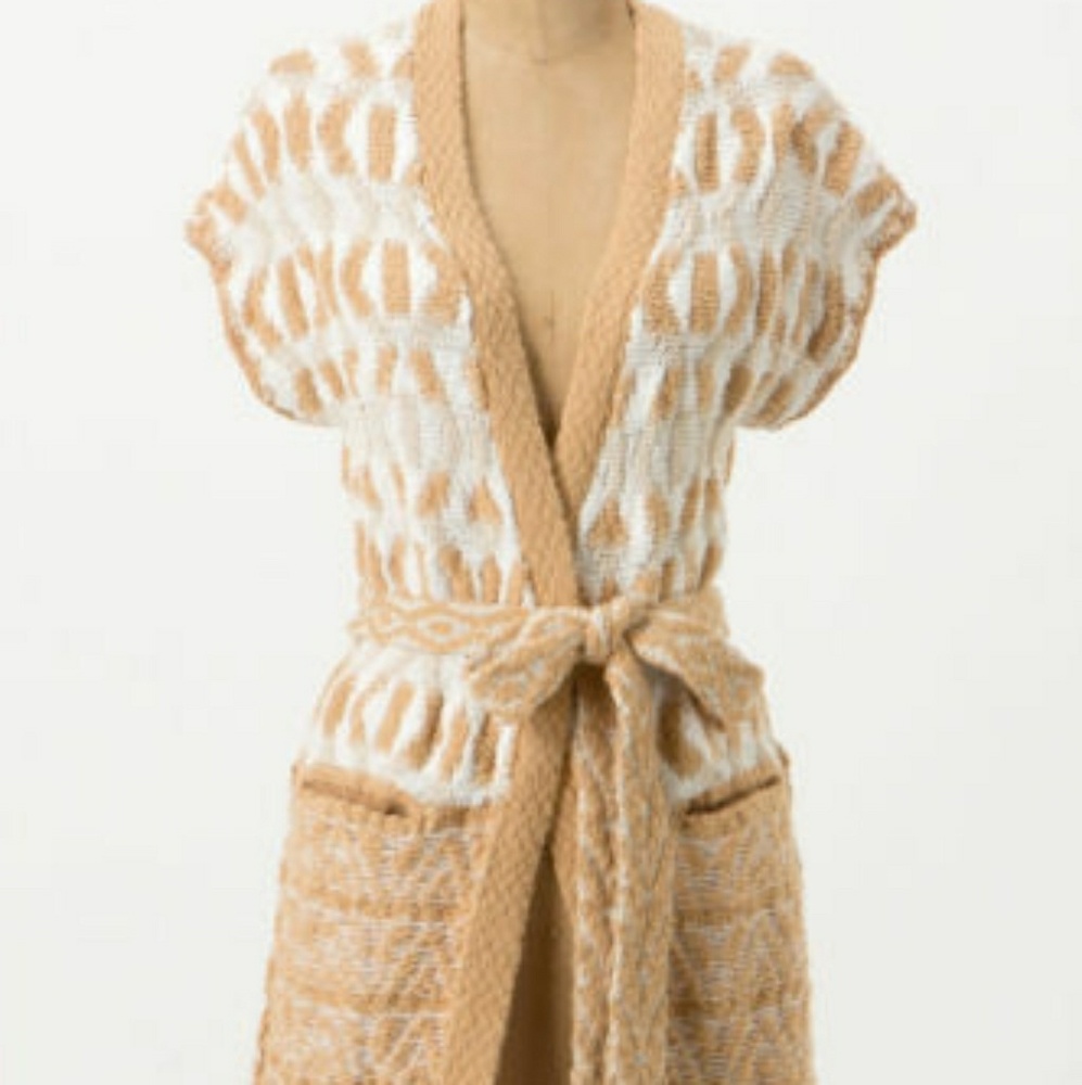 🌼 Spring 🌼 Anthro Chunky Short Sleeve Cardigan