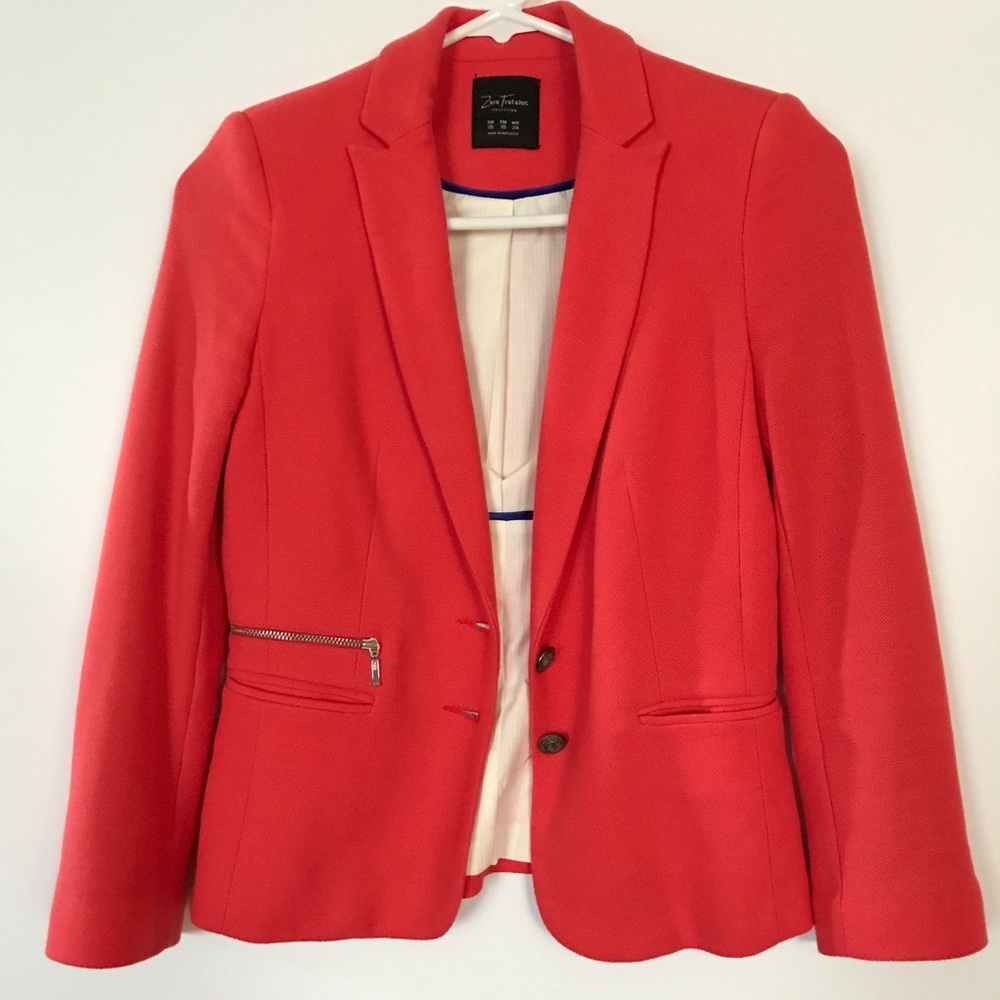 Zara Orange Blazer