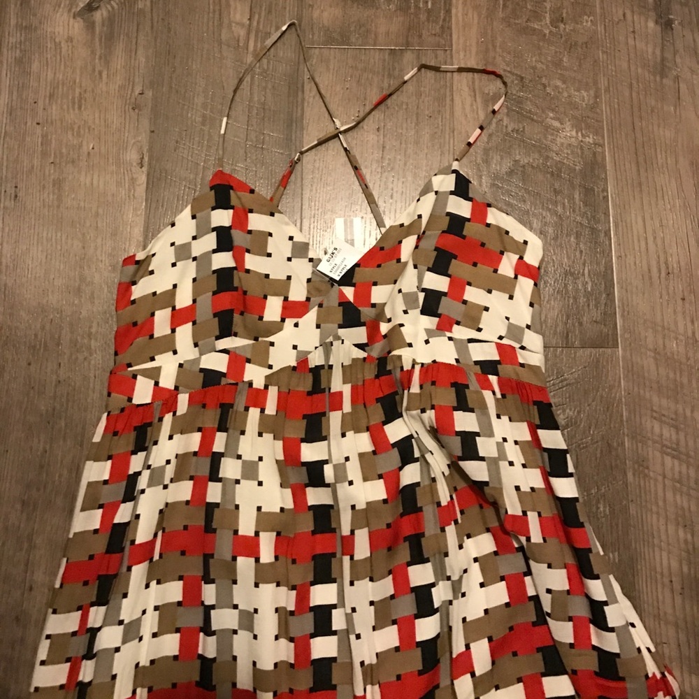 Tulle Weave Print Maxi Dress