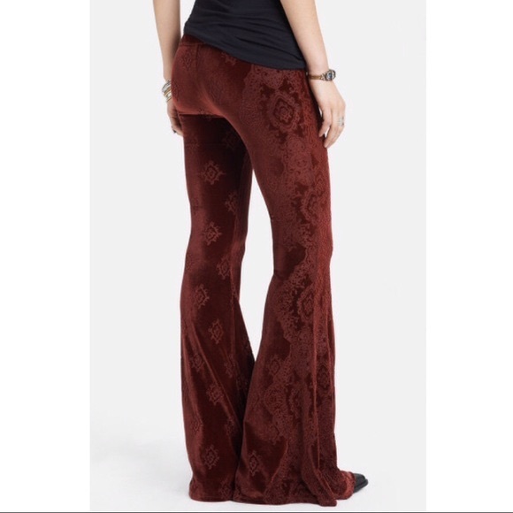 maroon bell bottoms
