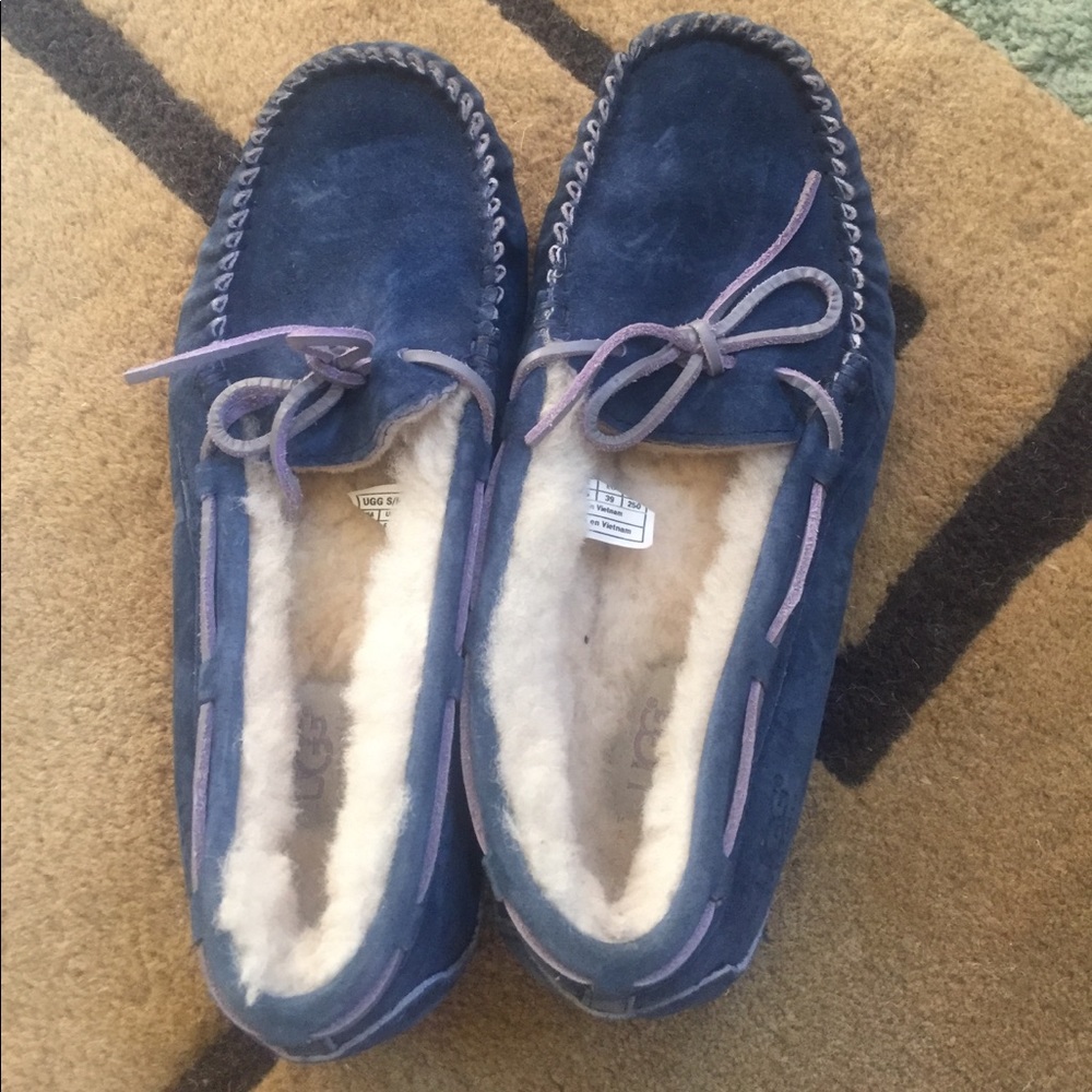 Comfy blue Ugg moccasins