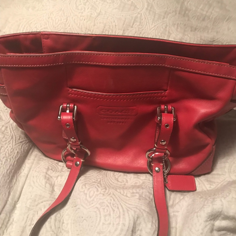 Red Coach Bag