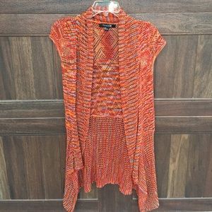 Rainbow Long Knit Vest Forever 21