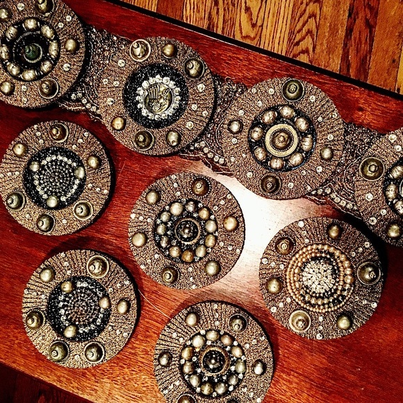 Tribal Fusion Medallions - 1 Pair for Belly Dance