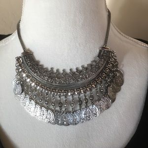 Beautiful Coin Bib Necklace