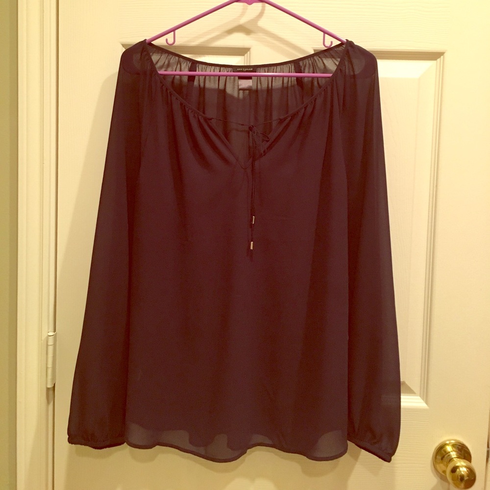 Ann Taylor pheasant blouse