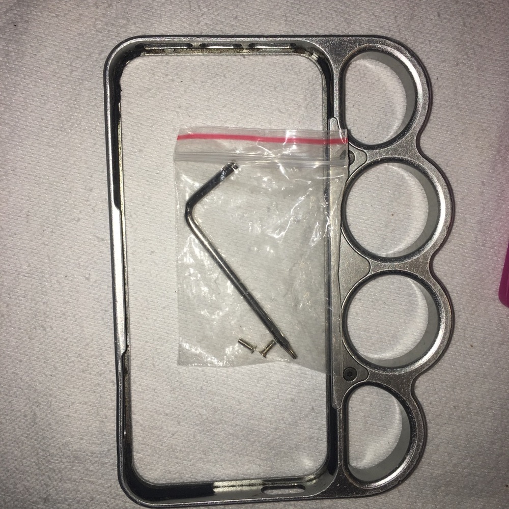 Knuckle brass phone case metal
