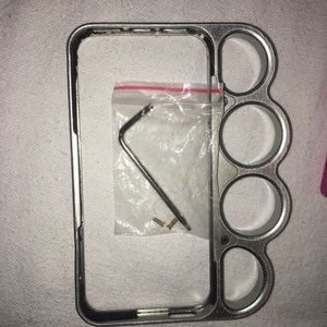 Knuckle brass phone case metal