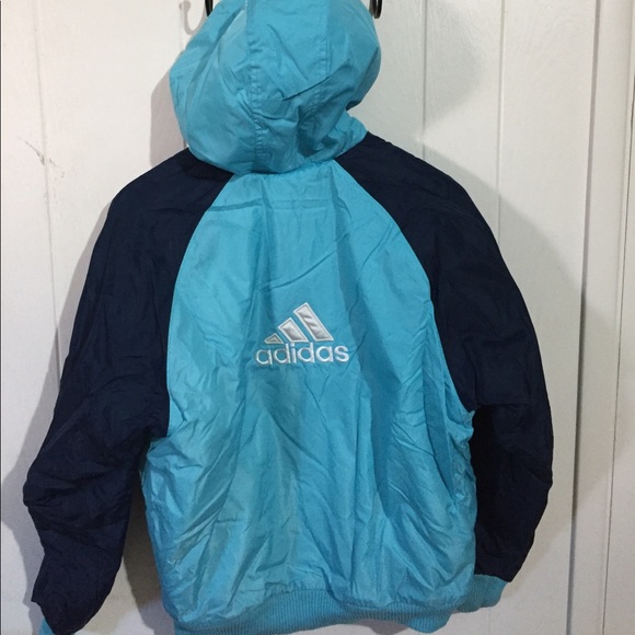 Adidas retro 90s jacket 3 stripes reversible - Picture 2 of 4