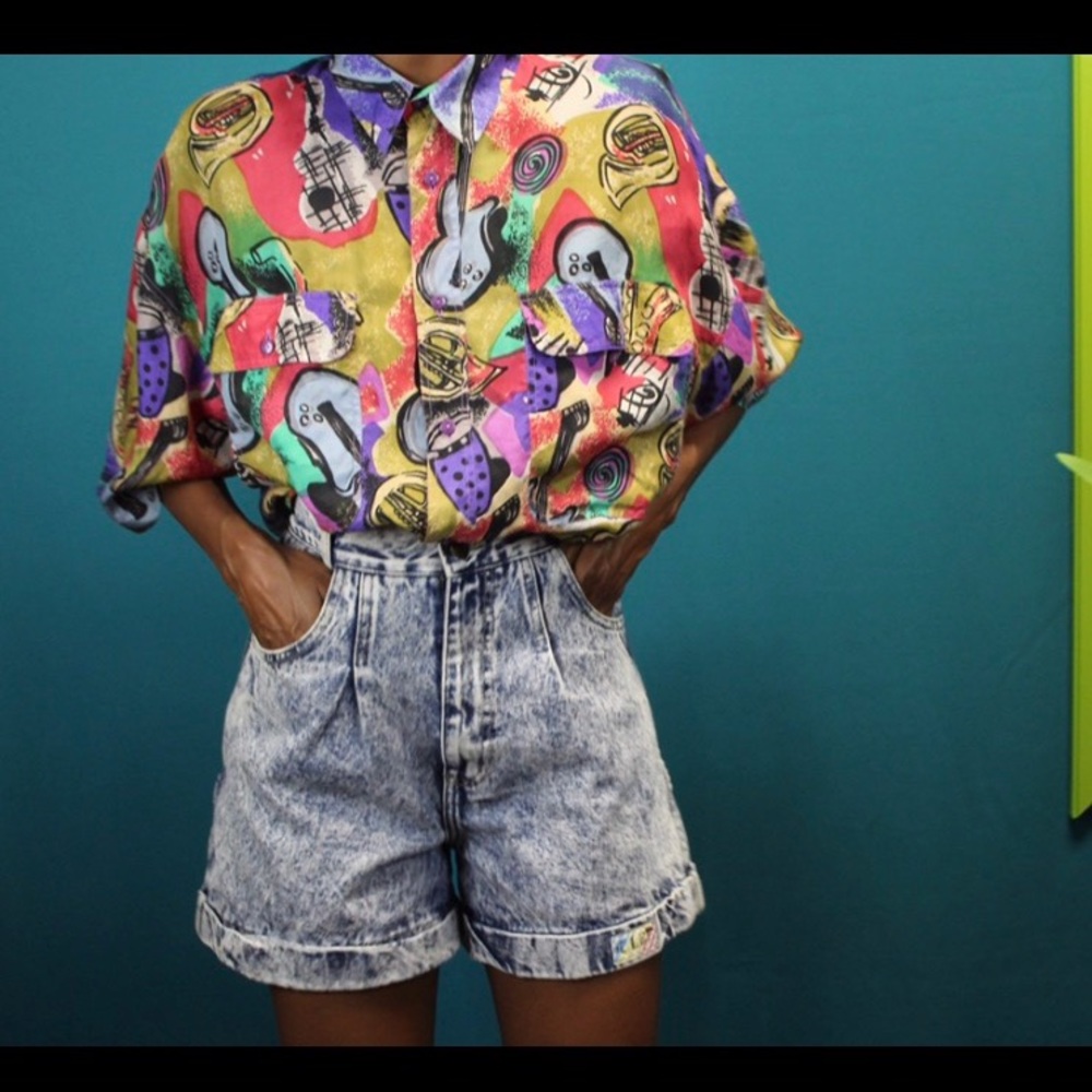 High Waist Denim Shorts