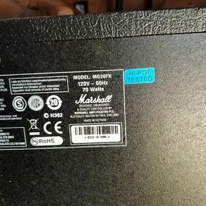 Marshall electric guitar amp