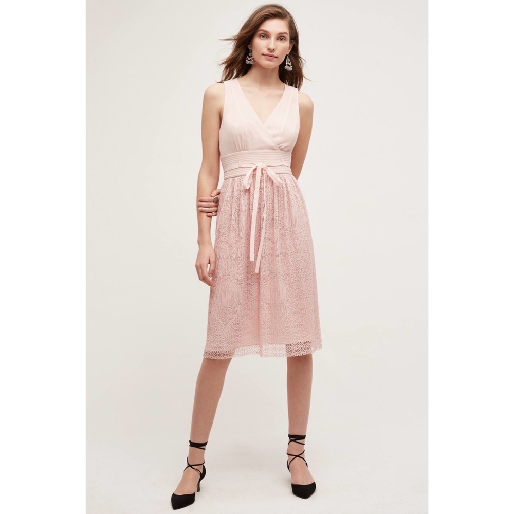 Anthropologie Liefsdottir Pink Lemonade Midi Dress