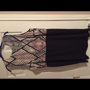 Sz 20 BB Dakota Sleeveless Print Block Dress