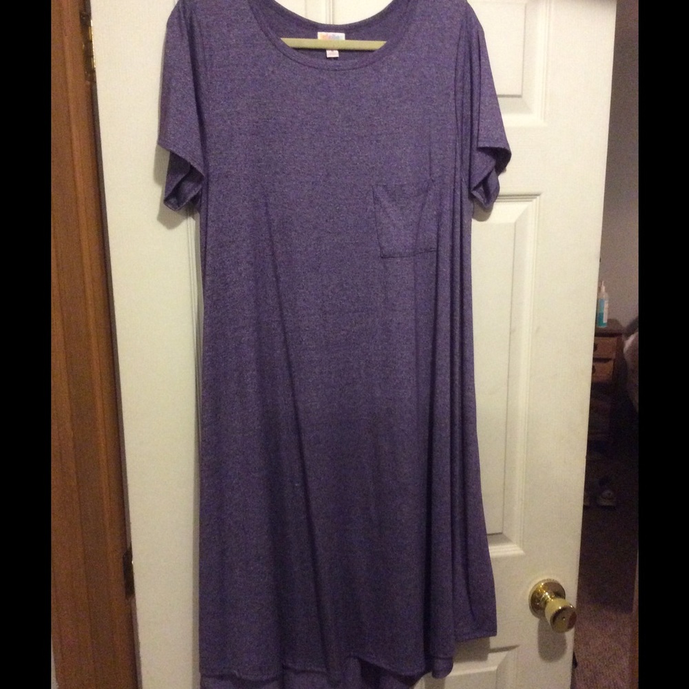LuLaRoe Heathered purple Carly, Medium NWOT
