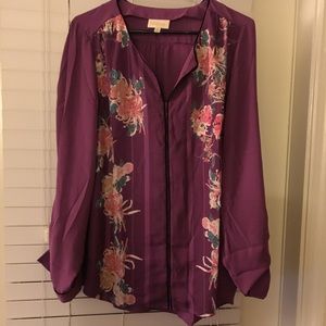 Modcloth purple tunic shirt size XL. New