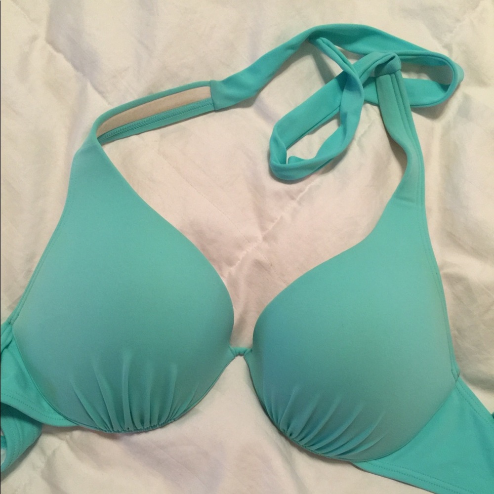 Turquoise bikini top