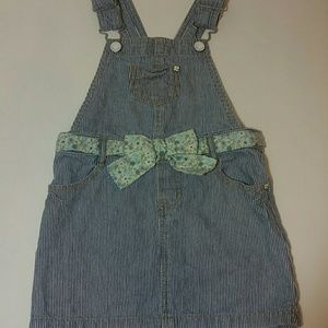 Oshkosh genuine kids skirt 3t blue and white strip