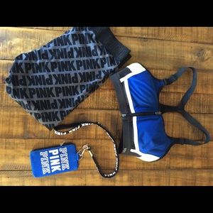 PINK lanyard/cardholder &PINK logo capri leggings