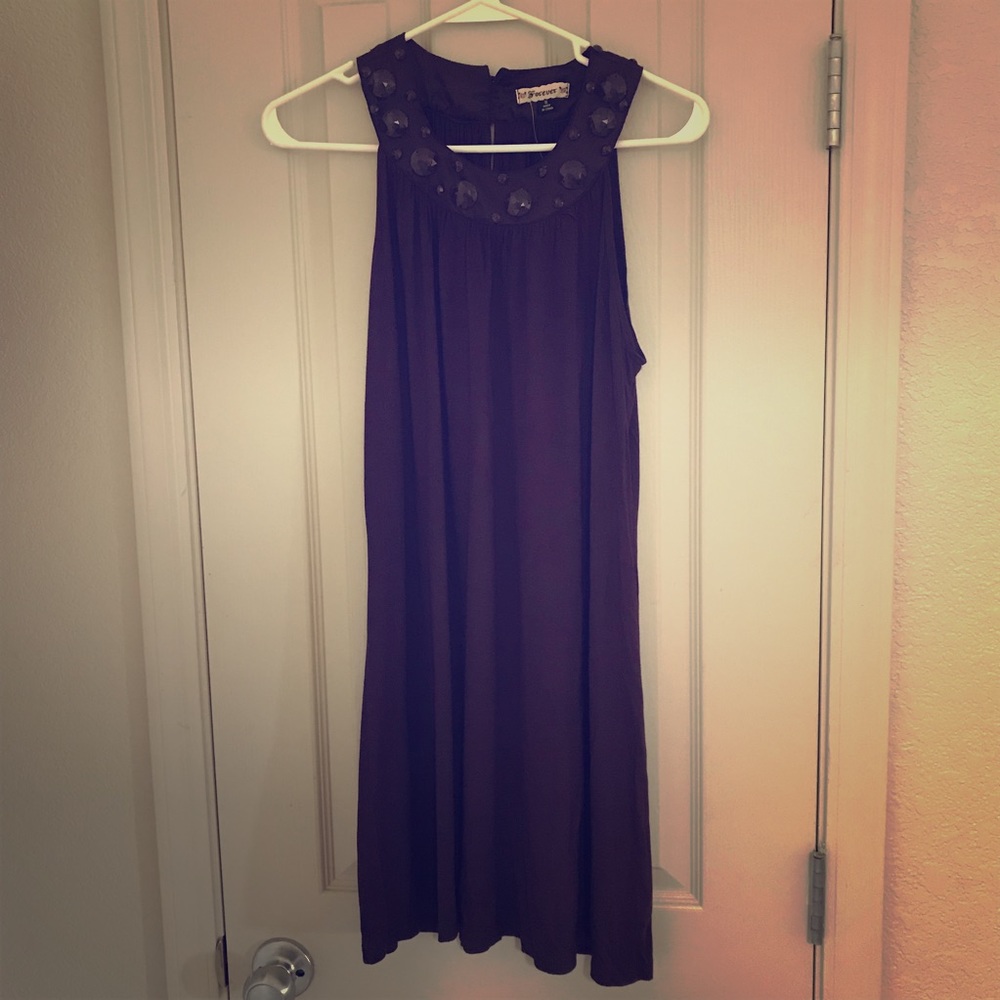 Dark purple/plum mini dress with embellishments!