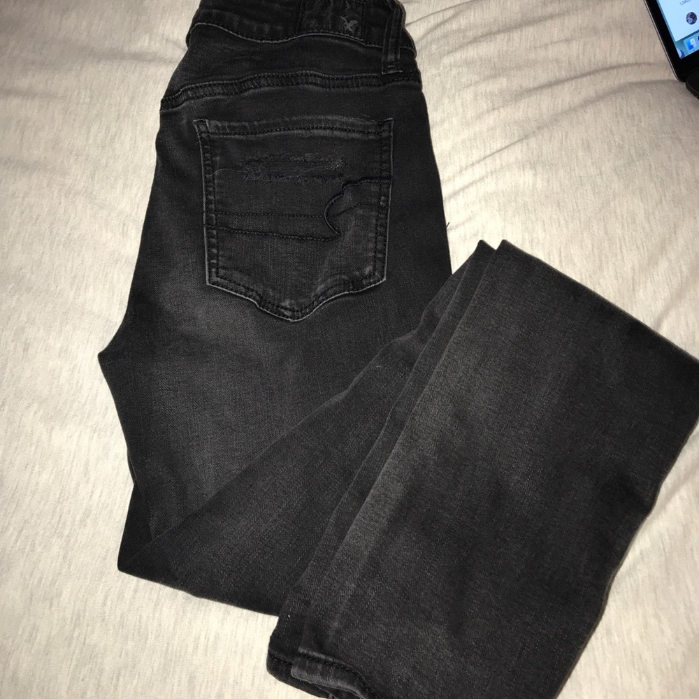 Black American eagle skinny jeans