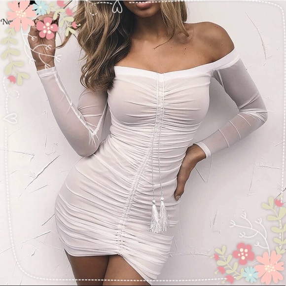 Kim K Scrunch Up Mini Dress - Picture 2 of 7